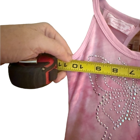 Popatu Pink Butterfly Rhinestone Tutu Dress – Toddler Girls Size Small - Picture 8 of 10